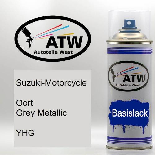 Suzuki-Motorcycle, Oort Grey Metallic, YHG: 400ml Sprühdose, von ATW Autoteile West.